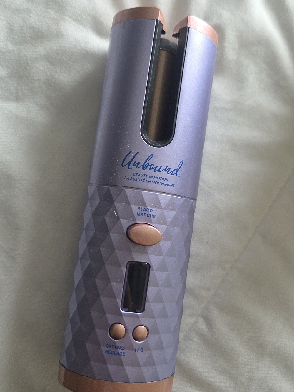 Unbound Automatic Hair Curler in Lavender with Rose Gold Accents